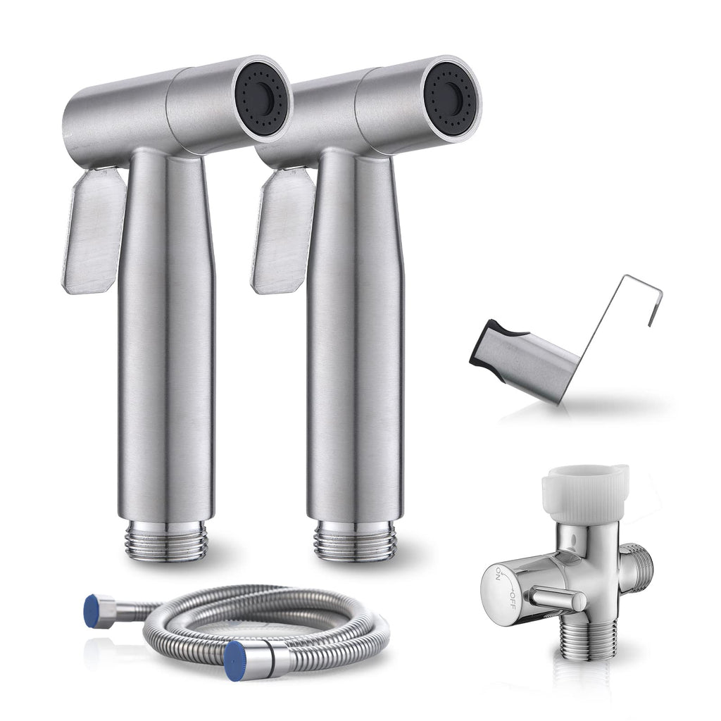 BRITULIF 2-Pack Handheld Bidet Sprayer for Toilet, Adjustable Pressure