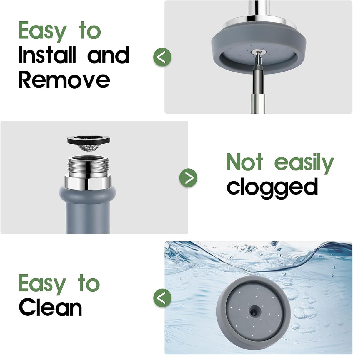 Pre Rinse Sprayer Valve with Handle Grip Assembly (Grey)