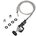 44” Pre Rinse Hose with Sprayer Valve, 1.42 GPM Commercial Sink Sprayer with Stainless-Steel Hose Replacement Kit for Commercial Restaurant Kitchen Faucet - Grey