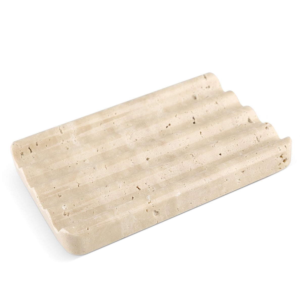 Karibiber Marble Soap Dish, Large Stone Bar Soap Holder Shower, Green Bathroom Soaps Saver, Easy Cleaning Natural Stone Sponge Holder for Kitchen Sink, Executive Jewelry Ring Tray