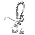 Commercial Sink Faucet with Sprayer 36 inch Commercial Faucet Pre Rinse Sprayer 8 inch Wall Mount Center with 12 inch Add on Spout