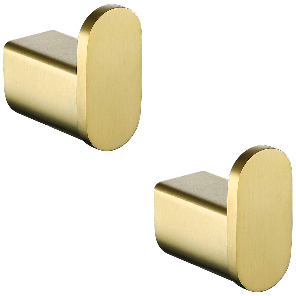 RANDOM Champagne Bronze Towel Hooks for Bathrooms Wall Mount Coat Hooks SUS304 Stainless Steel Hand Towel Robe Hook.96026-8CB