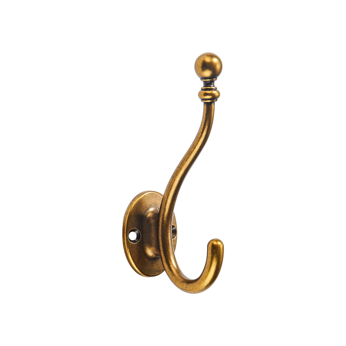 TUNNY Towel Hooks Bathroom - 5 Pack Champagne Bronze Coat Hook Robe Hooks Decorative Wall Hooks for Bathroom Bedroom Kitchen Towel Robe Clothes Cabinet Closet Bathroom Hardware