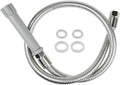 44 Inches B-0044-H Pre-Rinse Hose Replacement for T&S Brass, Commercial Kitchen Sink Spray Flexible Stainless Steel Hose with Heat Resistant Handle