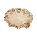 Ceramic Self Draining Soap Dish White Lotus Leaf Soap Holder Waterfall Soap Dish Soap Savers for Bar Soap, for Bathroom, for Shower, for Bar Counter