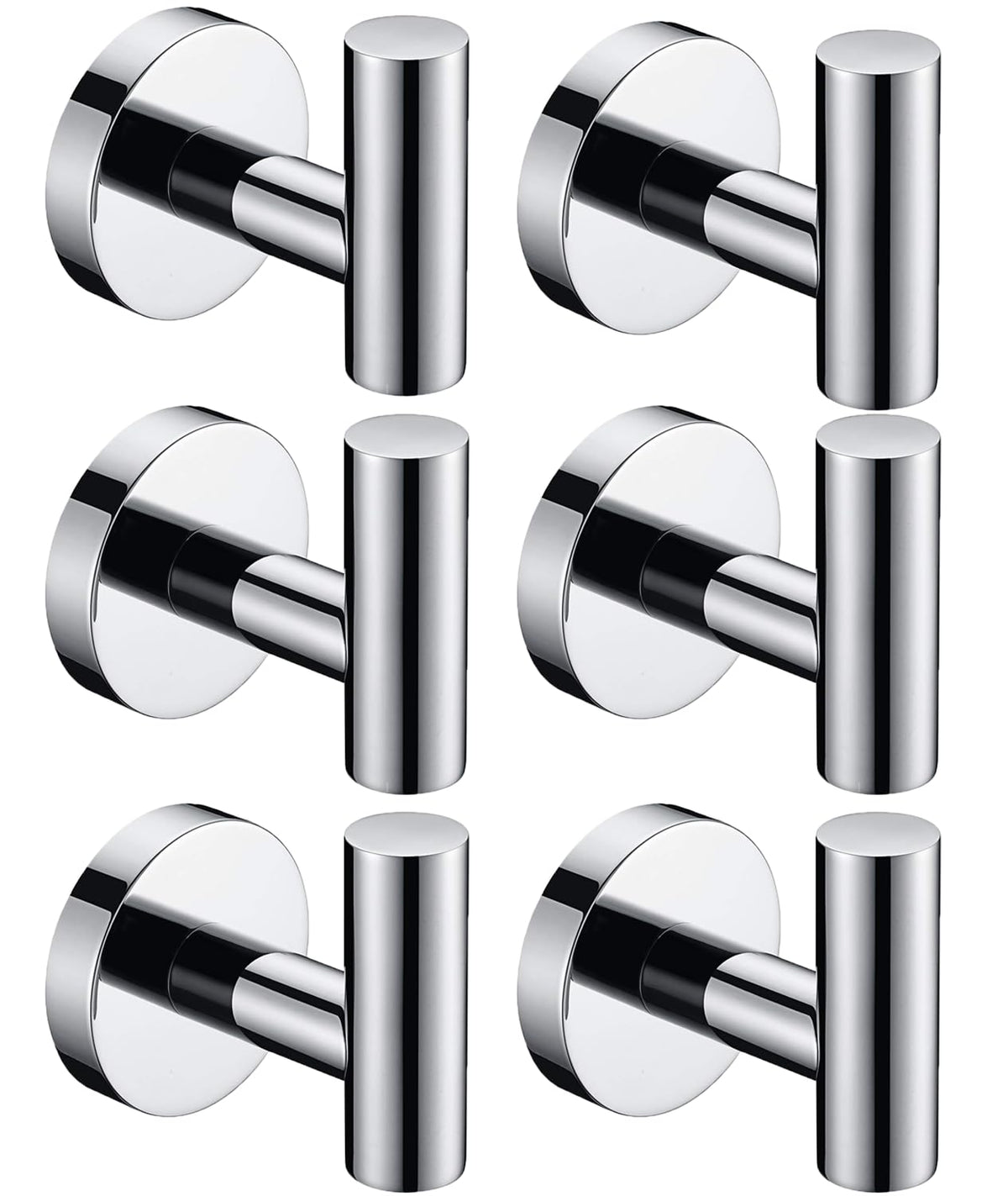 Nolimas Towel Coat Hook Matte Black SUS304 Stainless Steel Bathroom Clothes Cabinet Closet Sponges Robe Hook Wall Mounted Round Kitchen Heavy Duty Door Hanger 2 Packs