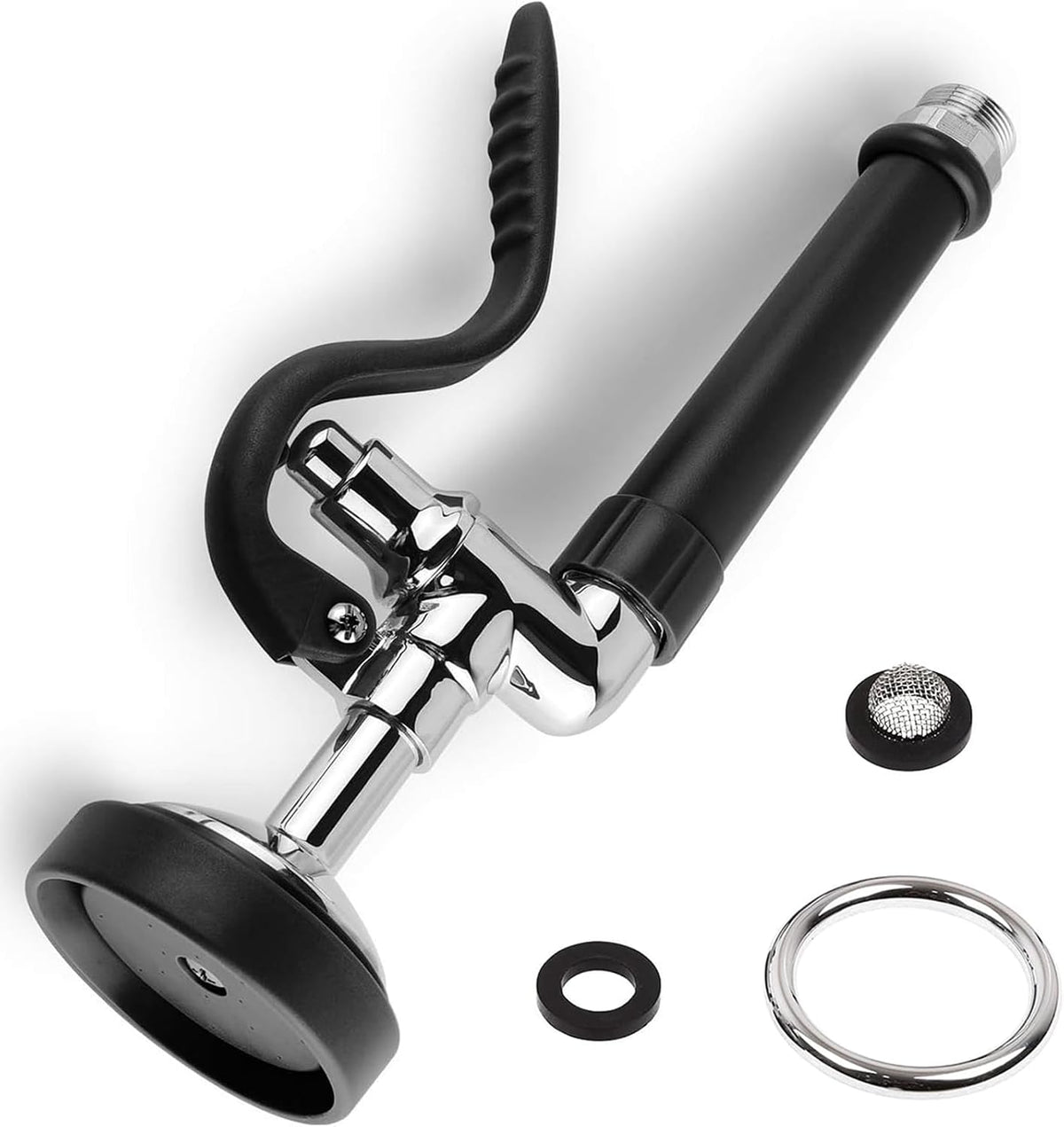 Pre Rinse Sprayer Sink Sprayer Replacement Spray Valve for Commercial Sink Faucet Polished High Pressured, Black