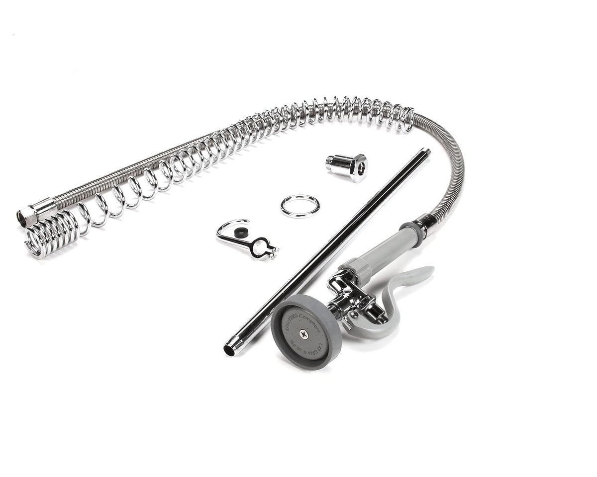 T&S Brass B-0133-LB Pre-Rinse Spring Action with Riser, Hose and Spray Valve