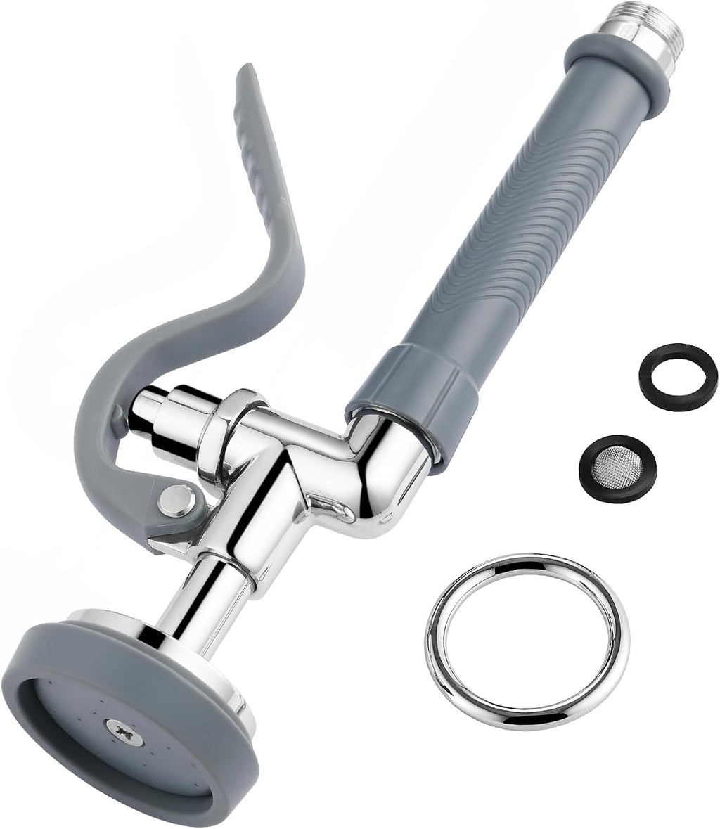 Pre Rinse Sprayer Valve with Handle Grip Assembly (Grey)