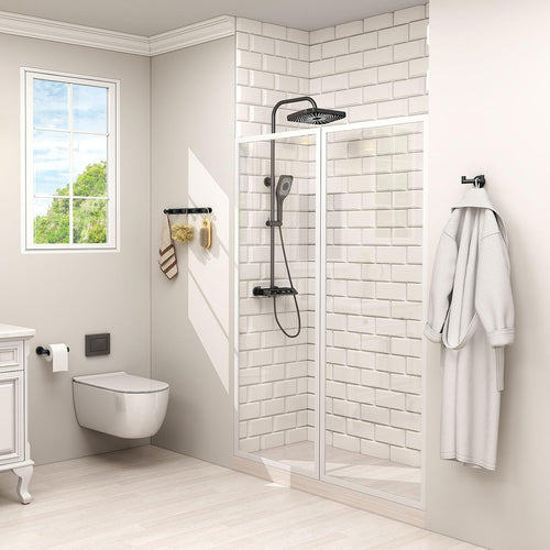Angle Simple Double Towel Hook for Bathroom, Robe Coat Hook, Matte Black