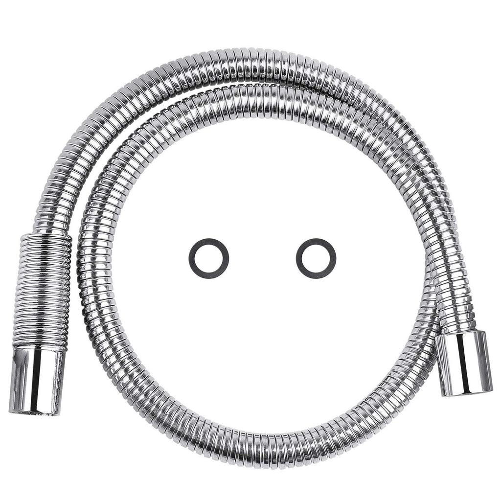 COOLWEST 38 Inch Flexible Stainless Steel Hose Replacement Kit for All Brand Commercial Pre-Rinse Kitchen Sink Faucet (96CM 38")
