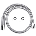 COOLWEST 38 Inch Flexible Stainless Steel Hose Replacement Kit for All Brand Commercial Pre-Rinse Kitchen Sink Faucet (96CM 38")
