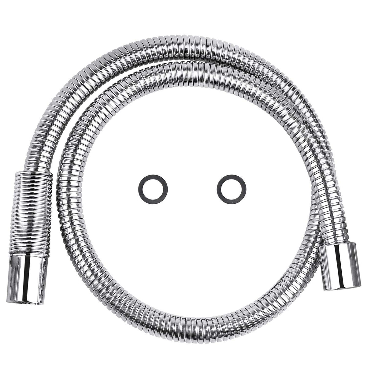COOLWEST 38 Inch Flexible Stainless Steel Hose Replacement Kit for All Brand Commercial Pre-Rinse Kitchen Sink Faucet (96CM 38")