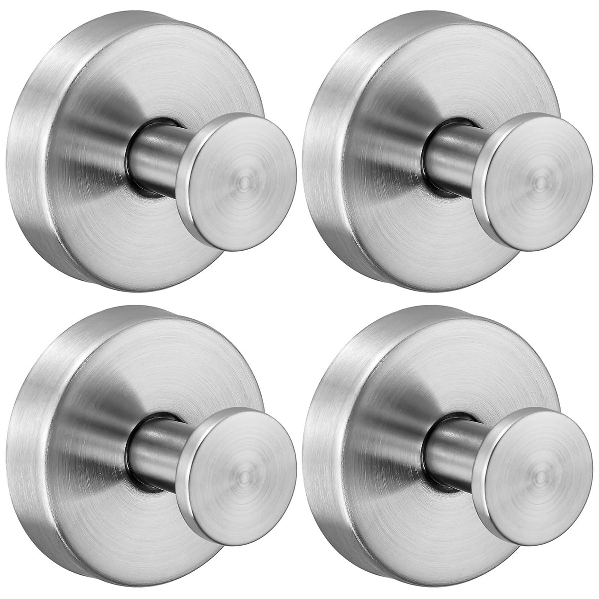 Suction Cup Hooks for Shower,Stainless Steel Towel Hooks No Drill
