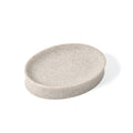 IMEEA Oval Resin Soap Dish for Bathroom Sink Stone-Look Soap Tray Holder