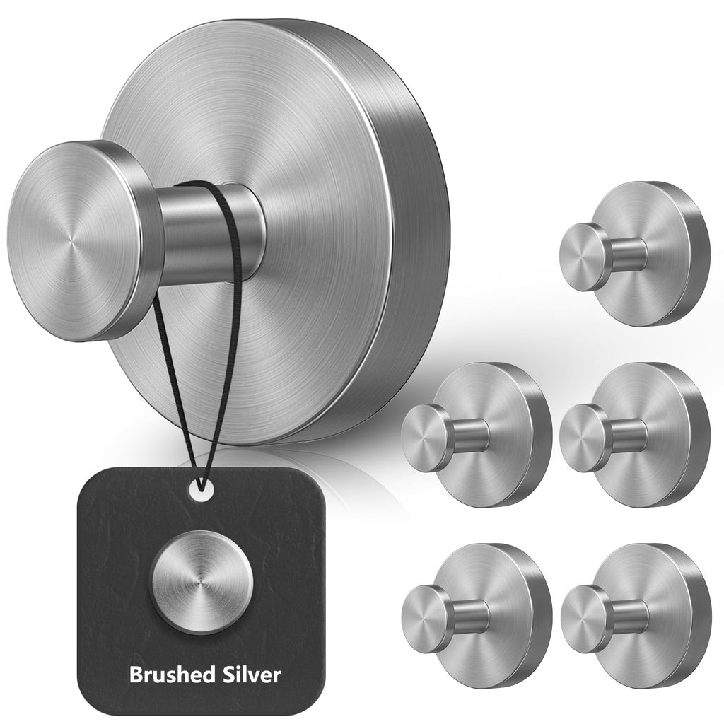 Shower Hooks for Inside Shower,Suction Cup Hooks for Glass Window,Removable Towel Hooks for Bathrooms,4 Packs(Silver)