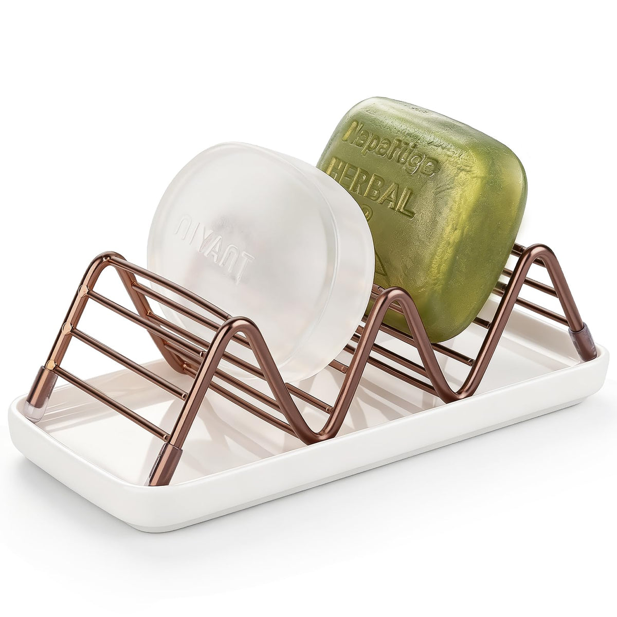 Stainless Steel Soap Dish Self Draining Bar Soap Holder, Silver