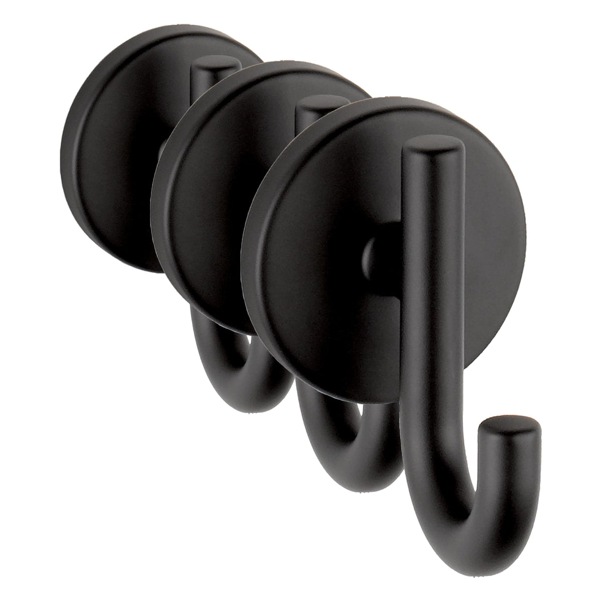 Delta Single Towel Hook for Bathroom or Kitchen| Matte Black | Trinsic Accessories