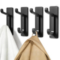 pickpiff 13LB Strong Stick-on Hooks for Coat & Towel, Pink 4 Pack