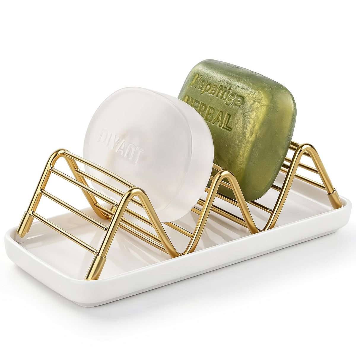 Stainless Steel Soap Dish Self Draining Bar Soap Holder, Silver