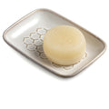 Gomakren Ceramic Soap Dish, Bar Soap Holder for Bathroom Kitchen Sink White