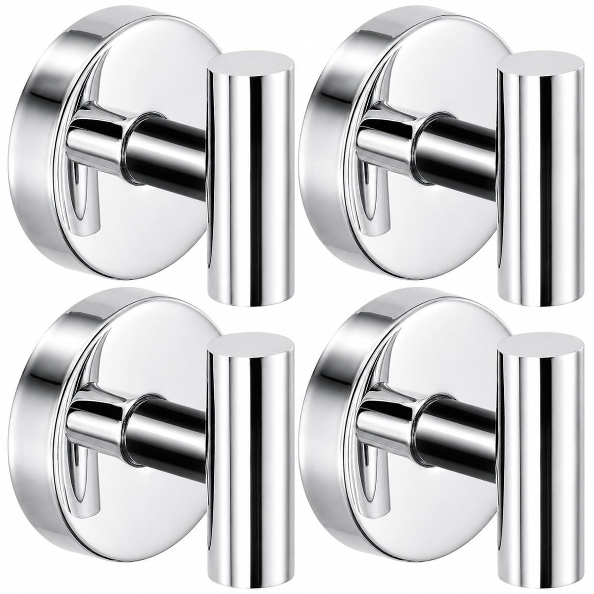 Suction Cup Hooks for Shower - Bathroom Reusable Towel Hooks