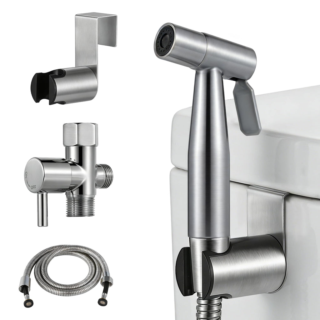Brushed Gold Handheld Bidet Sprayer Set for Toilet