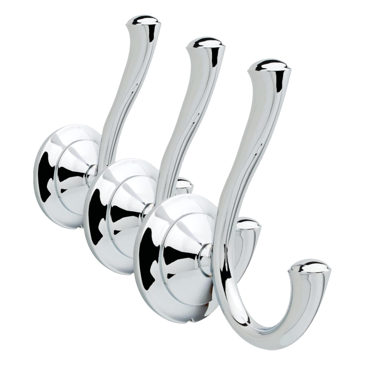 Delta Double Towel Hook for Bathroom or Kitchen| Venetian Bronze | Linden Accessories