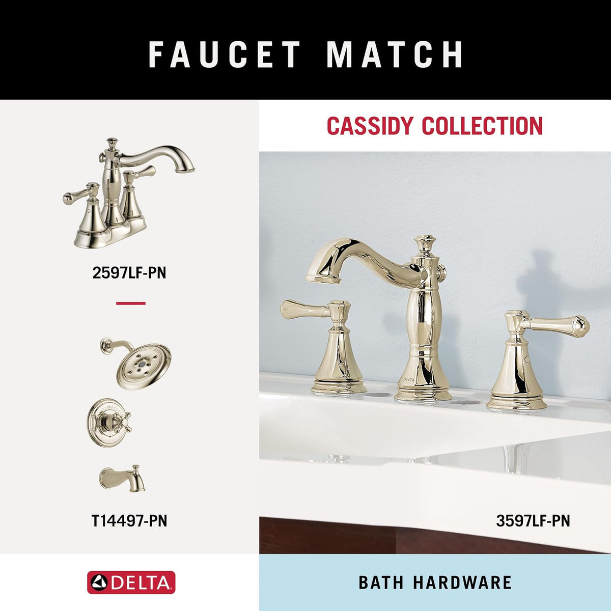 Delta Double Towel Hook for Bathroom or Kitchen| Polished Nickel | Cassidy Accessories