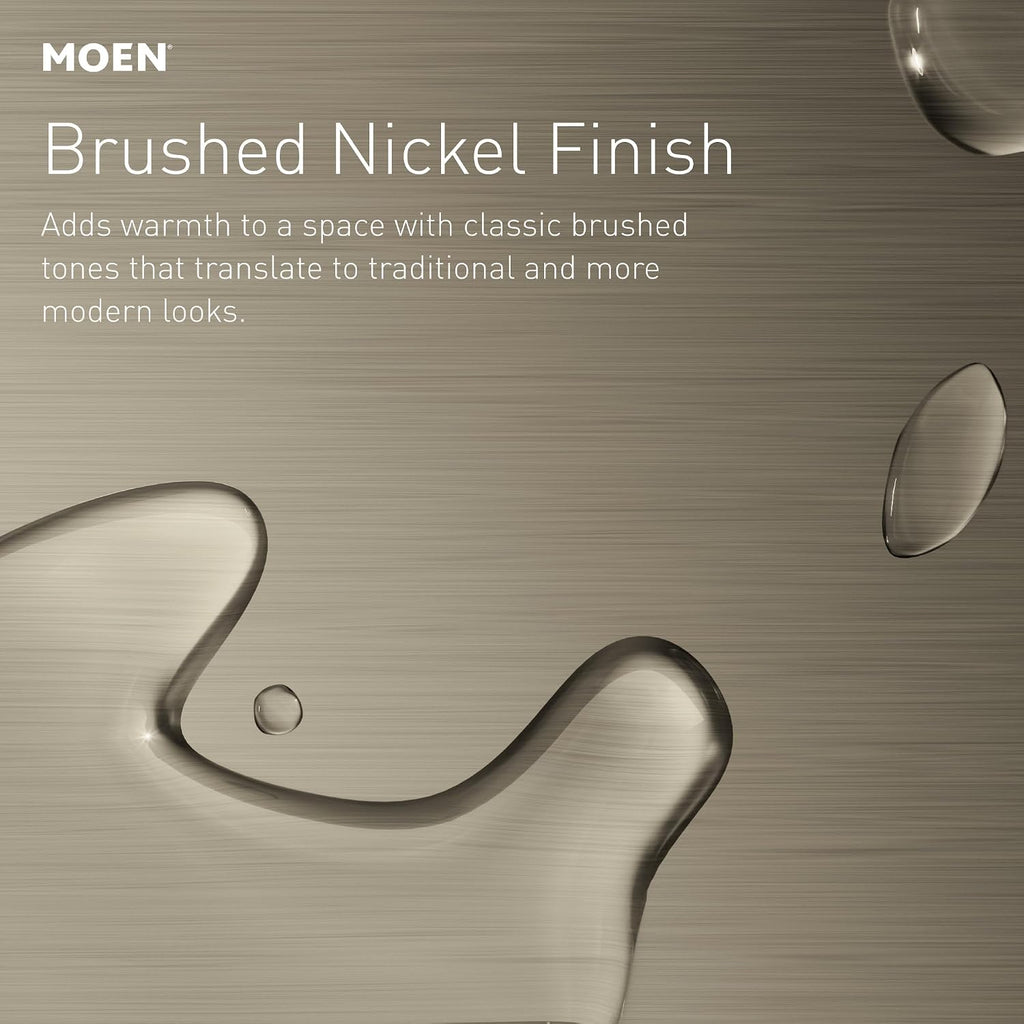 Moen YB2303BN Glyde Single Robe Hook, Brushed Nickel