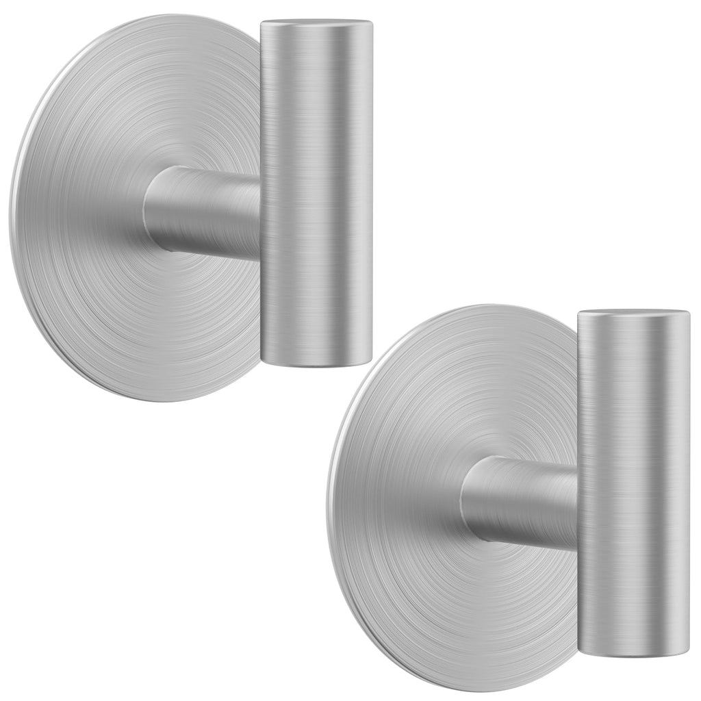 Bntuk Adhesive Wall Towel Hooks, No Drill Waterproof Bathroom Shower Hooks