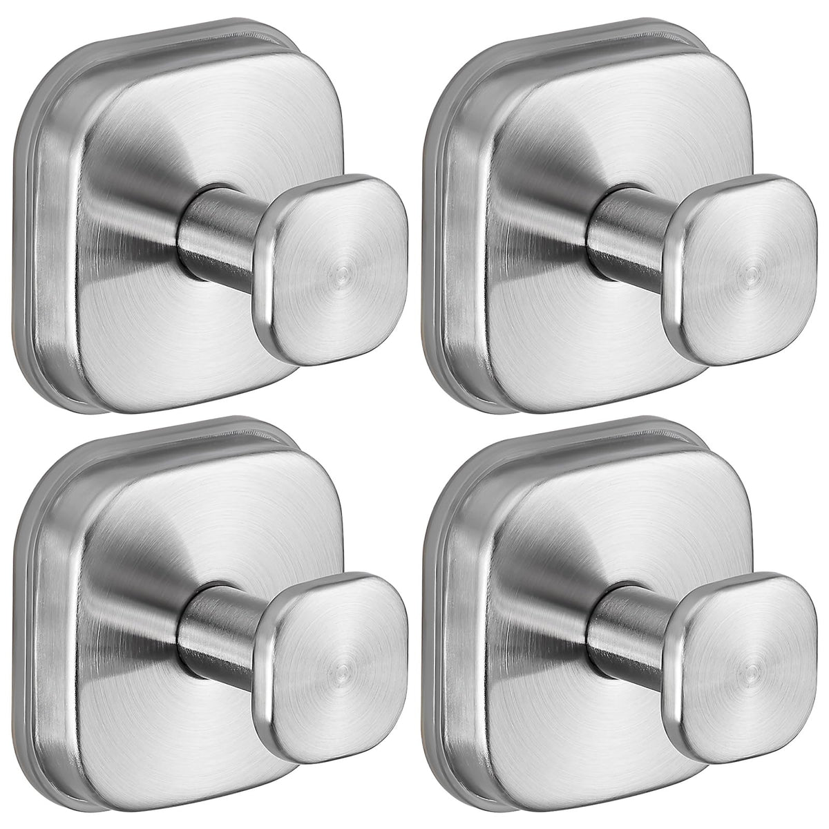 Large Suction Cup Hooks for Shower, 15 lb Towel and Robe Hooks