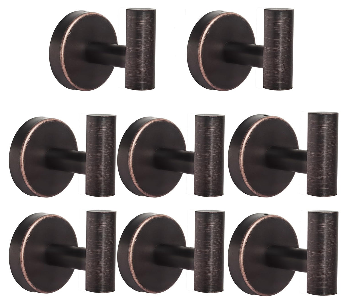 Towel Hooks Bathroom Coat Robe Wall Hook Heavy Duty Door Hanger Towel Robe Clothes Cabinet Closet Sponges Rack for Bathroom Bedroom Kitchen Hotel Pool 4 Packs Black(Drilling Installation)