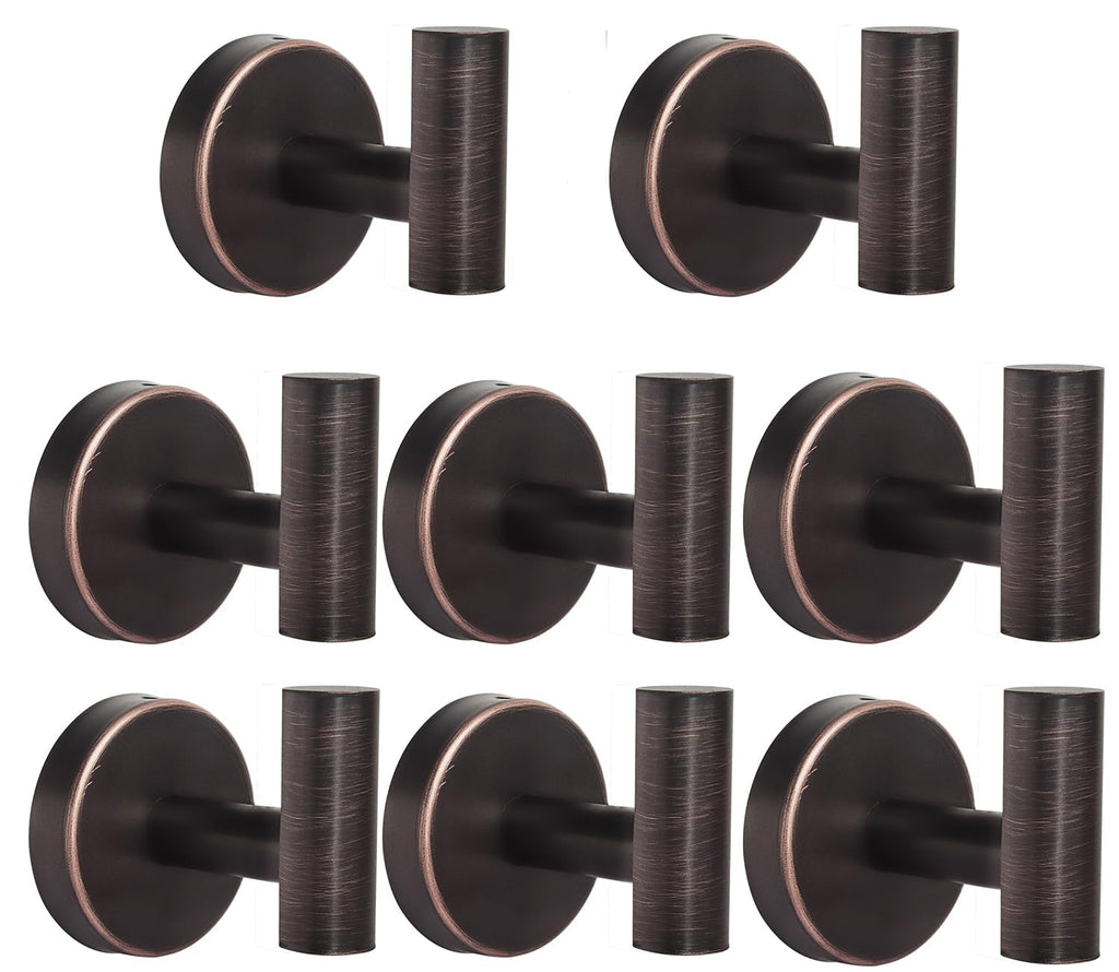 Towel Hooks Bathroom Coat Robe Hook Stainless Steel Heavy Duty Door Hanger Towel Robe Clothes Cabinet Wall for Bathroom Bedroom Kitchen Hotel Pool 4 Packs (Gold)