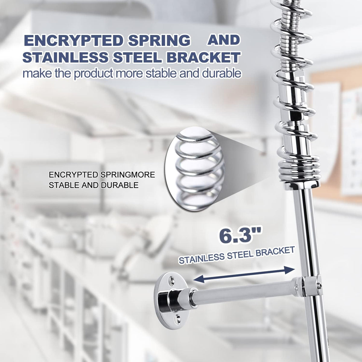 Commercial Kitchen Faucet Wall Mount with Pre-Rinse Sprayer 36" Height Wall Mount Kitchen Sink Faucet 8 Inch Center with 10" Add-on Swing Spout Faucet & Coiled Spring Pull Down Spray