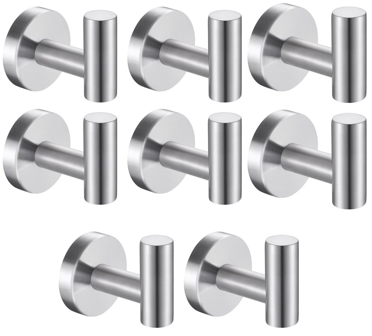 Towel Hooks Bathroom Coat Robe Wall Hook Heavy Duty Door Hanger Towel Robe Clothes Cabinet Closet Sponges Rack for Bathroom Bedroom Kitchen Hotel Pool 4 Packs Black(Drilling Installation)