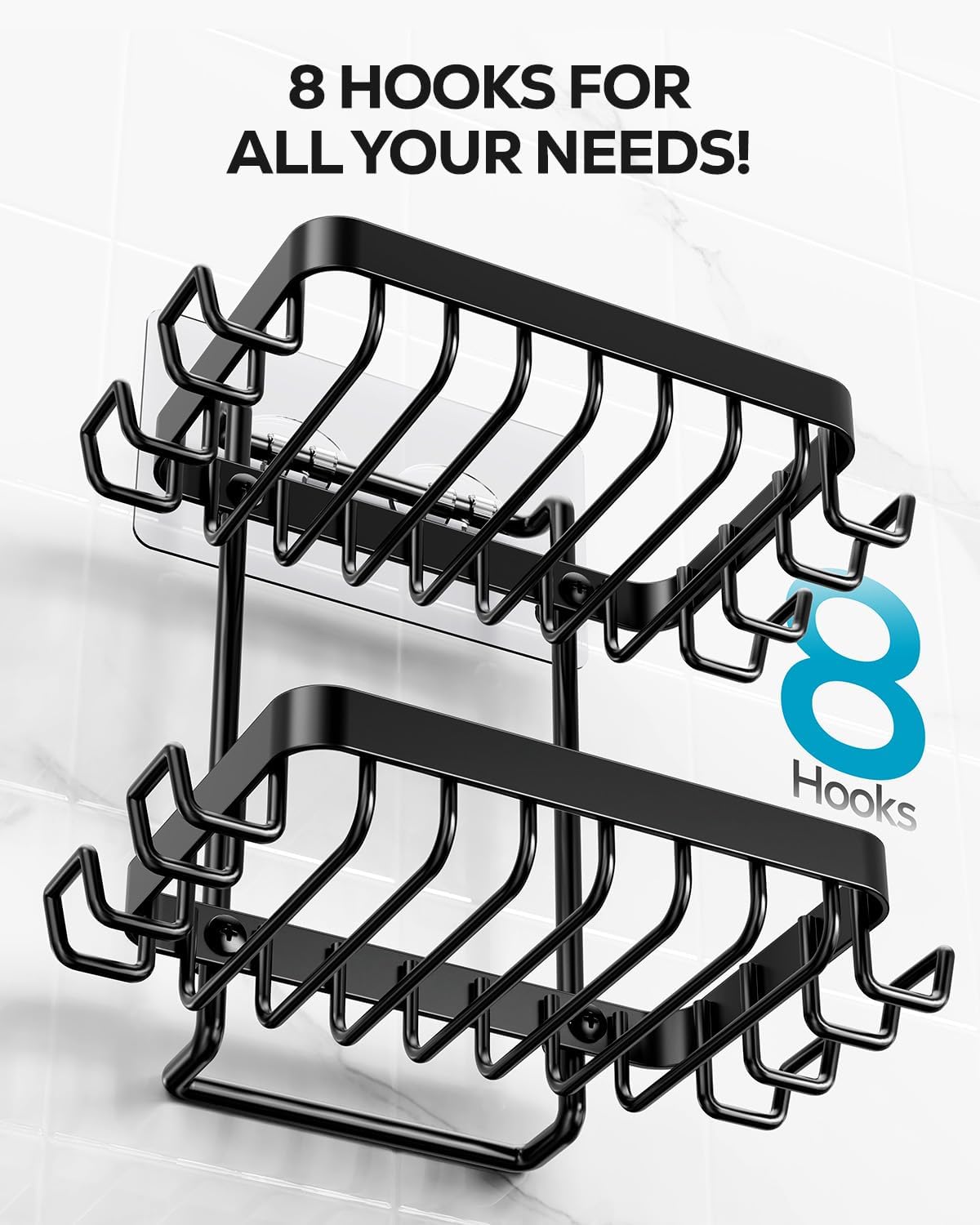 Nieifi Bar Soap Holder, Adhesive Soap Dish for Bathroom Shower Wall