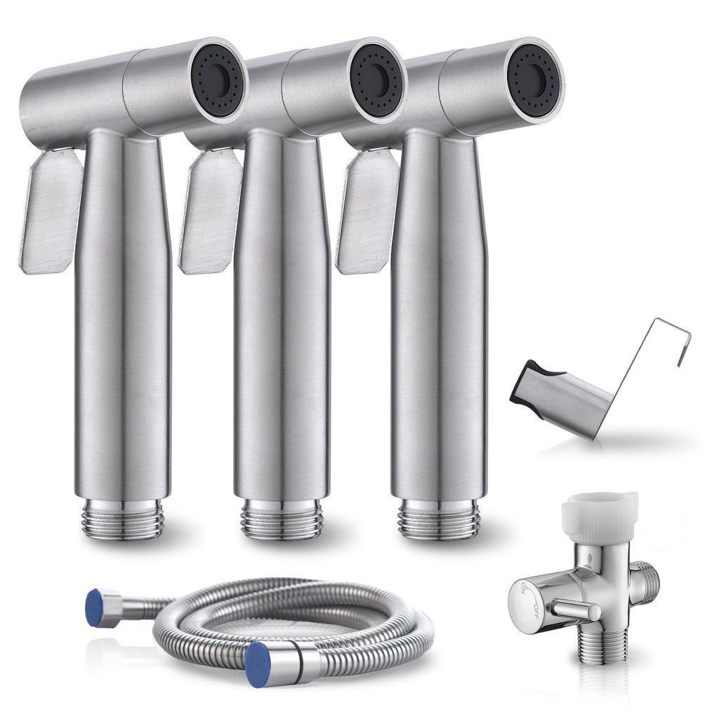BRITULIF 2-Pack Handheld Bidet Sprayer for Toilet, Adjustable Pressure