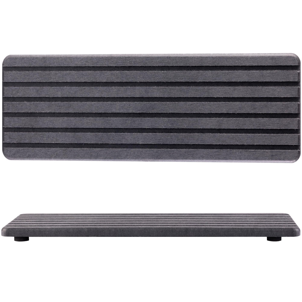 NiuYichee 2 PCS Water Absorbent diatomite Coasters, 8.3" x 4" Water Absorbing Stone Tray for Sink, Stone Drying mat for Kitchen Counter, Stone soap Tray Used for Hand Soaps & toiletries & Plants