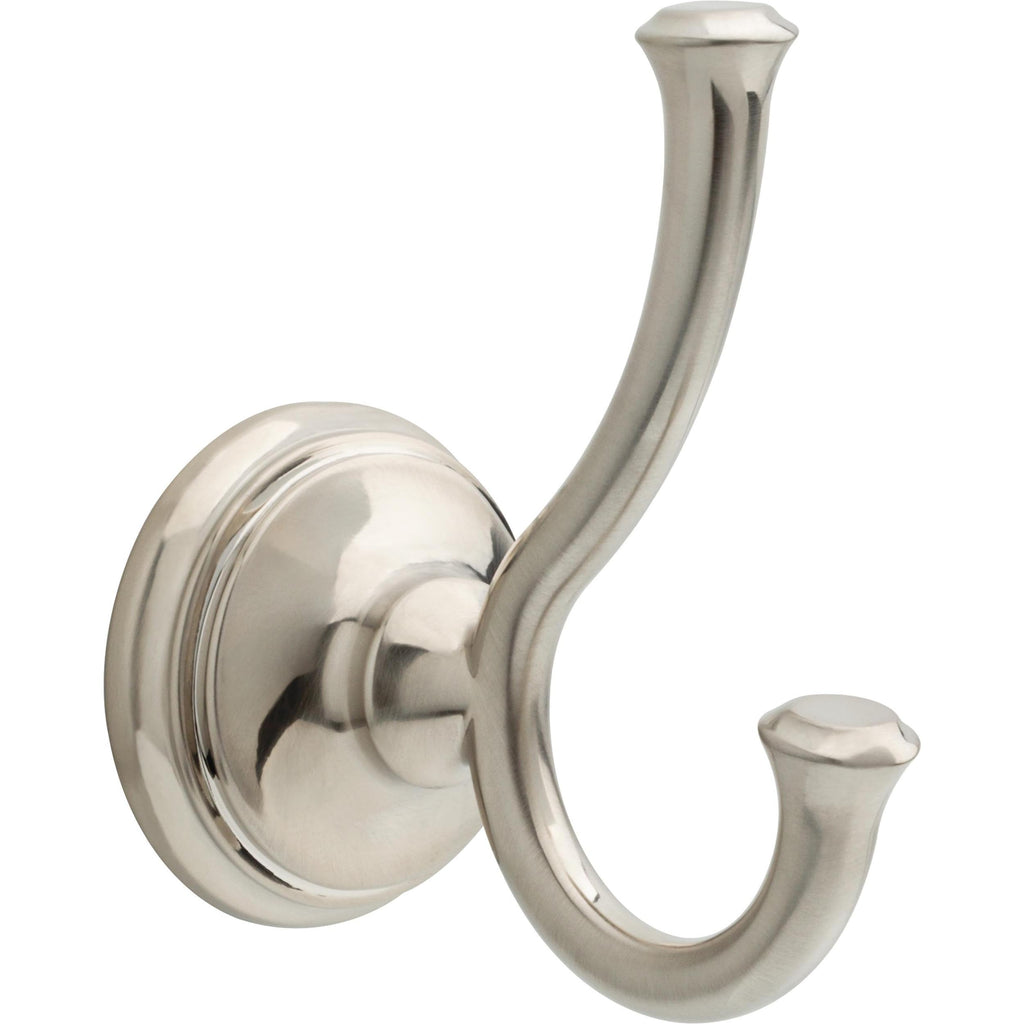 Delta Double Towel Hook for Bathroom or Kitchen| Polished Chrome | Cassidy Accessories