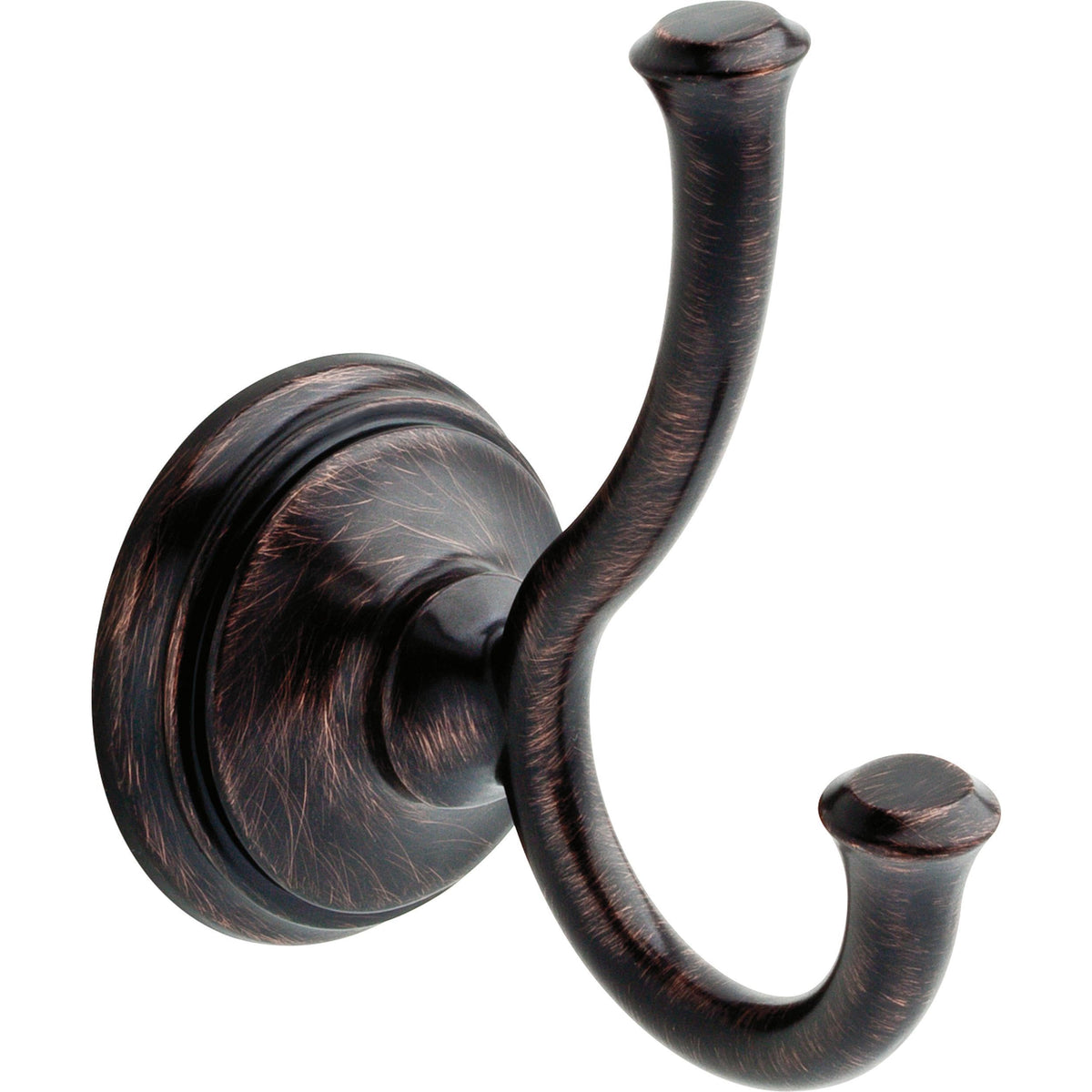 Delta Double Towel Hook for Bathroom or Kitchen| Polished Chrome | Cassidy Accessories