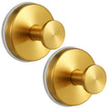 Large Suction Cup Hooks, Heavy Duty 15lb Holds Towel & Robe, No-Drill Shower Bathroom Hooks for Tile Wall Glass Mirror, Mounts on Smooth Non-Porous Surfaces (2 Pack, Brushed Nickel)