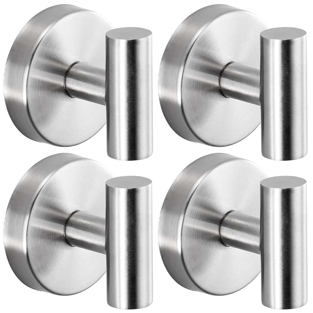 Suction Cup Hooks for Shower - Bathroom Reusable Towel Hooks