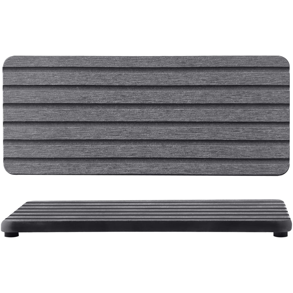 NiuYichee 2 PCS Water Absorbent diatomite Coasters, 8.3" x 4" Water Absorbing Stone Tray for Sink, Stone Drying mat for Kitchen Counter, Stone soap Tray Used for Hand Soaps & toiletries & Plants