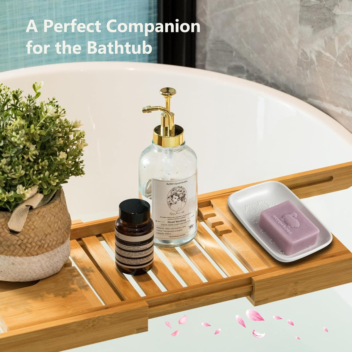 Gomakren Ceramic Soap Dish, Bar Soap Holder for Bathroom Kitchen Sink White
