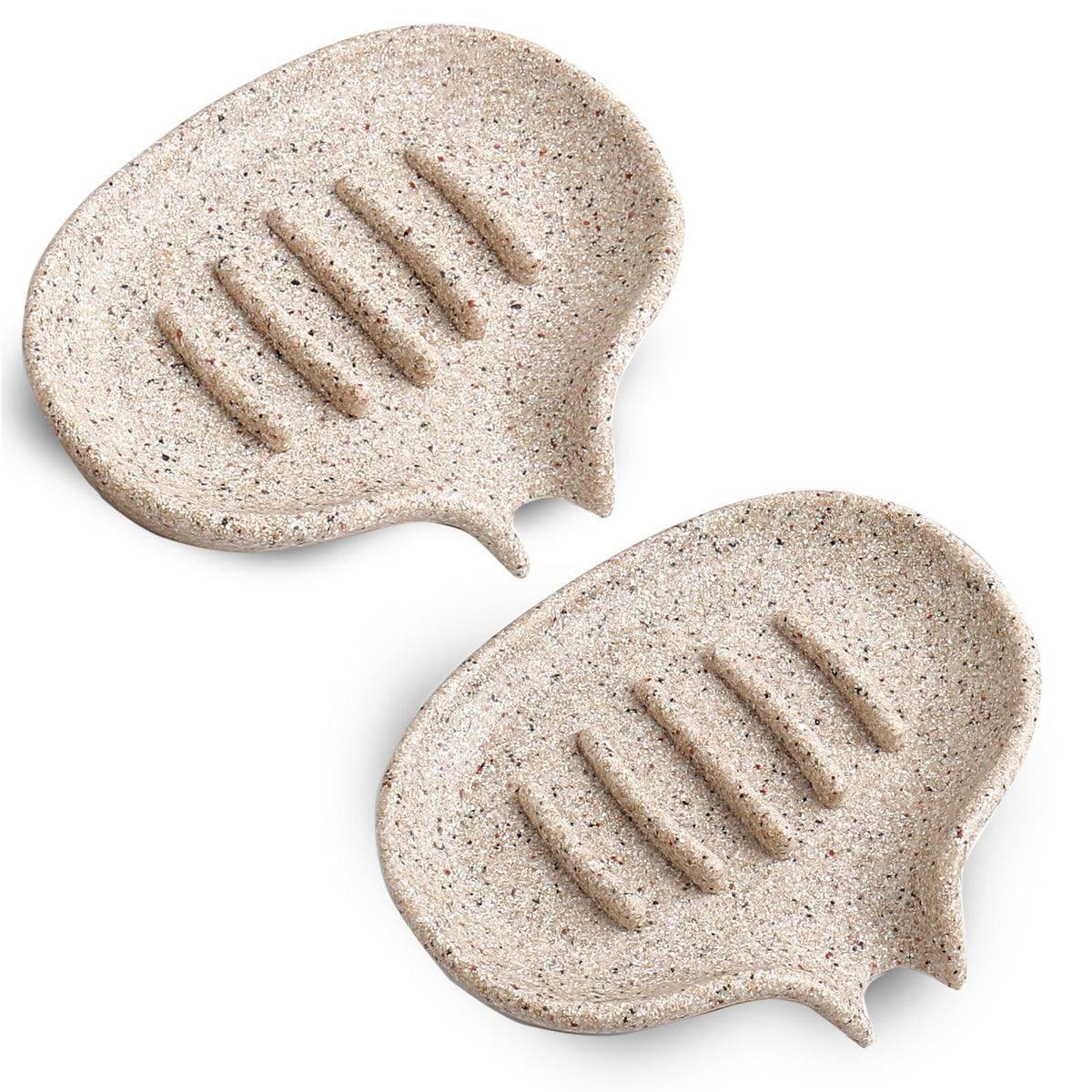 Self Draining Soap Dish for Shower & Bathroom Sink with Drain