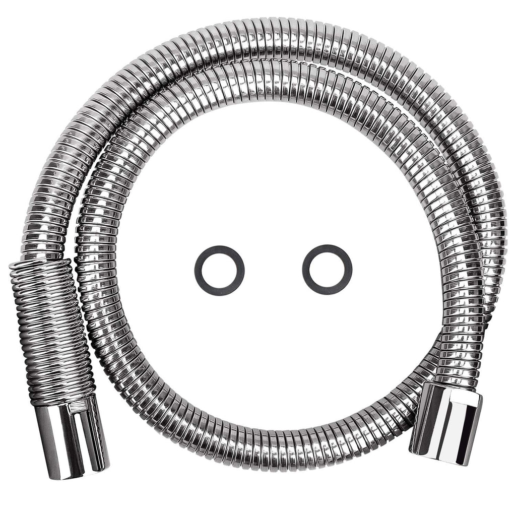 COOLWEST 38 Inch Flexible Stainless Steel Hose Replacement Kit for All Brand Commercial Pre-Rinse Kitchen Sink Faucet (96CM 38")
