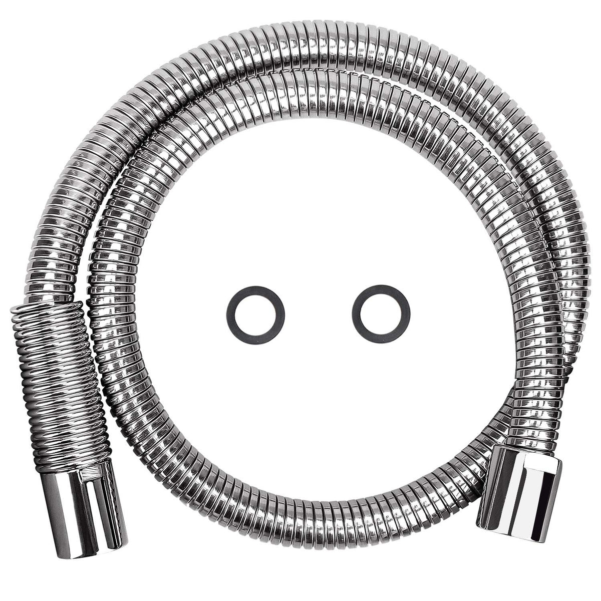 COOLWEST 38 Inch Flexible Stainless Steel Hose Replacement Kit for All Brand Commercial Pre-Rinse Kitchen Sink Faucet (96CM 38")