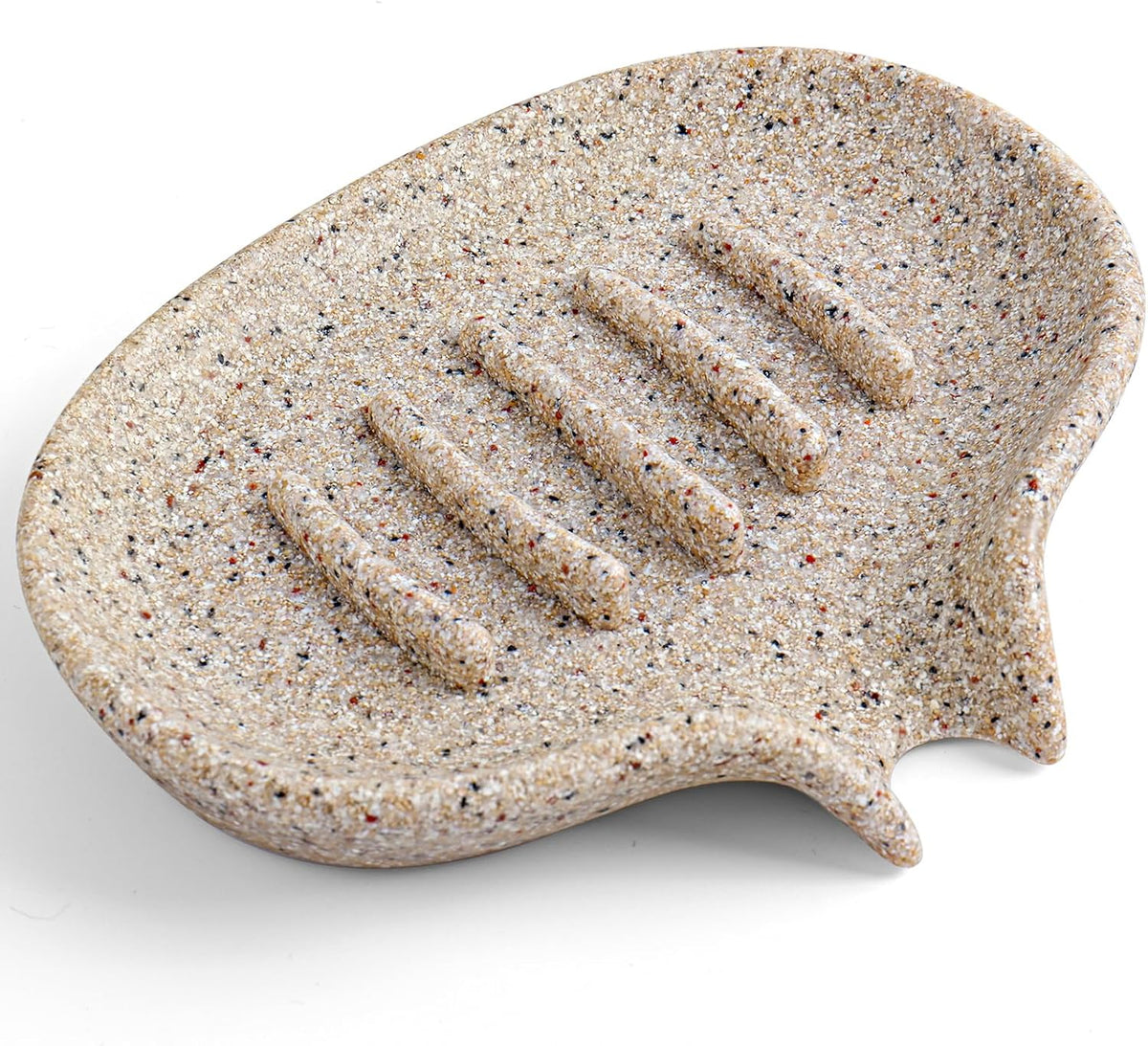Self Draining Soap Dish for Shower & Bathroom Sink with Drain