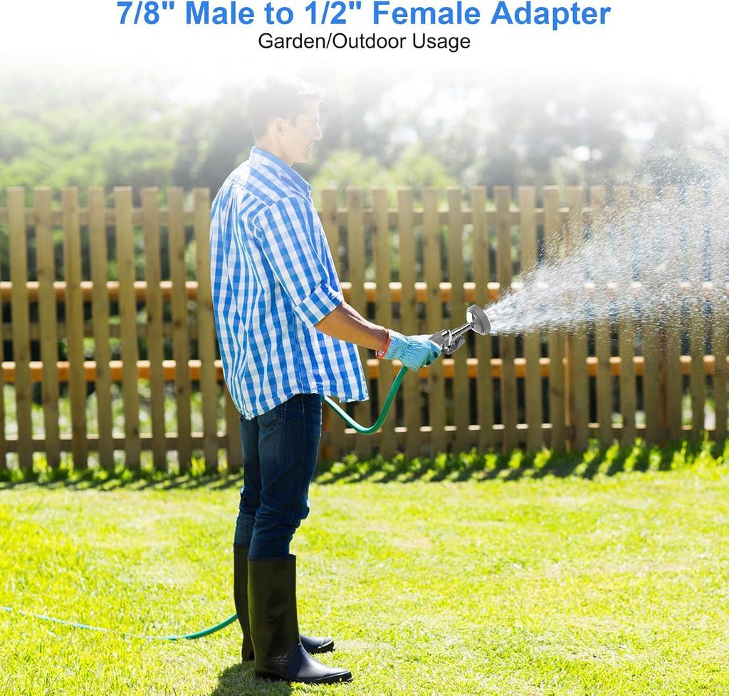 MSTJRY Spray Valve with 45" Pre Rinse Hose, Commercial Sink Sprayer Hose Pre Rinse Sprayer with Flexible Stainless Steel Hose Assembly for Commercial Kitchen Faucets(Grey, with 3 adapters)
